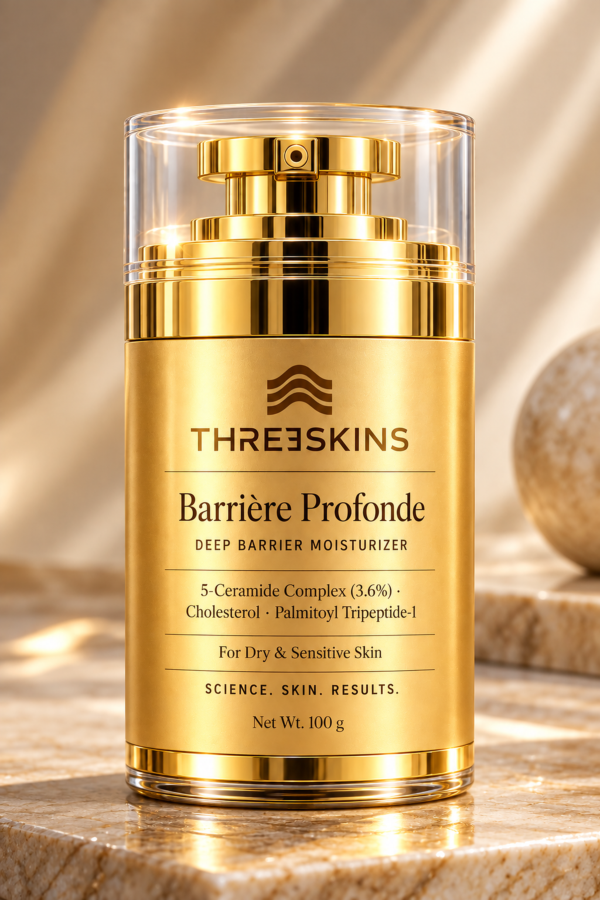 ThreeSkins Barrière Profonde 100g Airless Pump Dispenser
